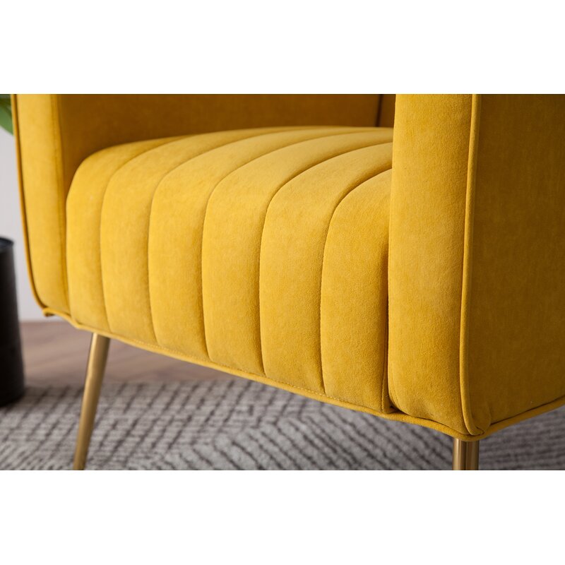 Biggins 27.5'' Wide Velvet Wingback Chair VB493