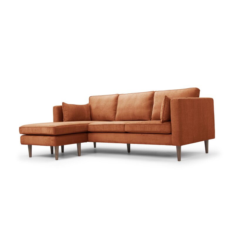 Bigler 89" Reversible Sectional, Danny Rust