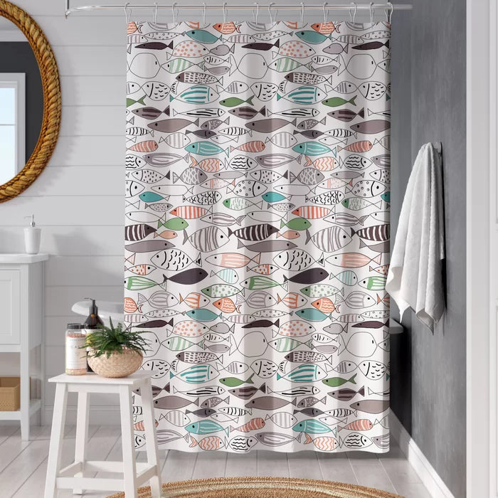 Billericay Cotton Printed Single Shower Curtain