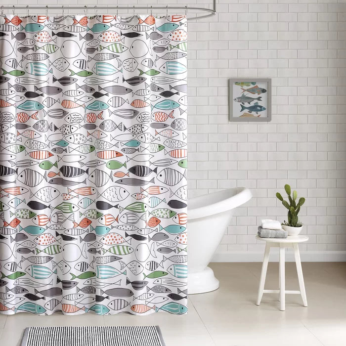 Billericay Cotton Printed Single Shower Curtain