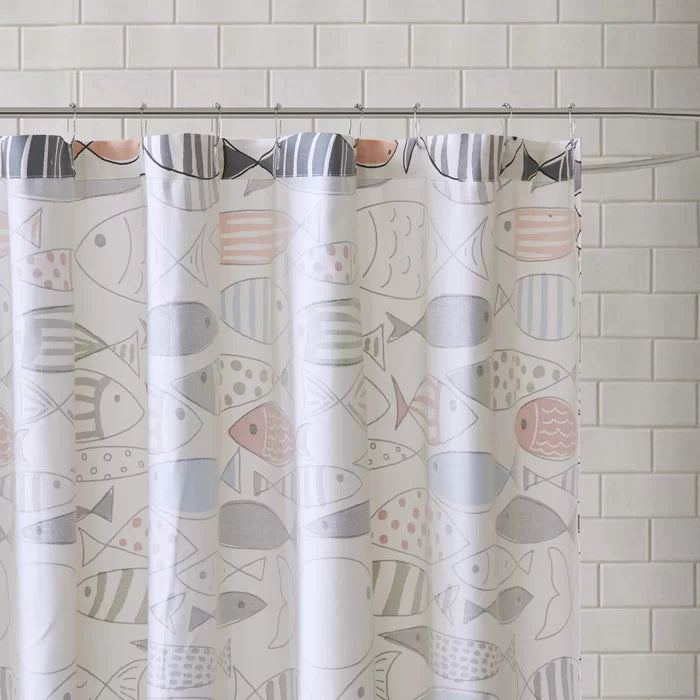 Billericay Cotton Printed Single Shower Curtain