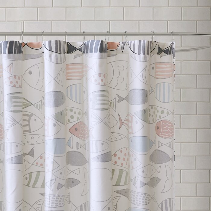 Billericay Cotton Printed Single Shower Curtain