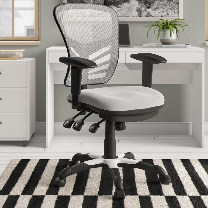 Billups Ergonomic Mesh Task Chair, White (#K4703)