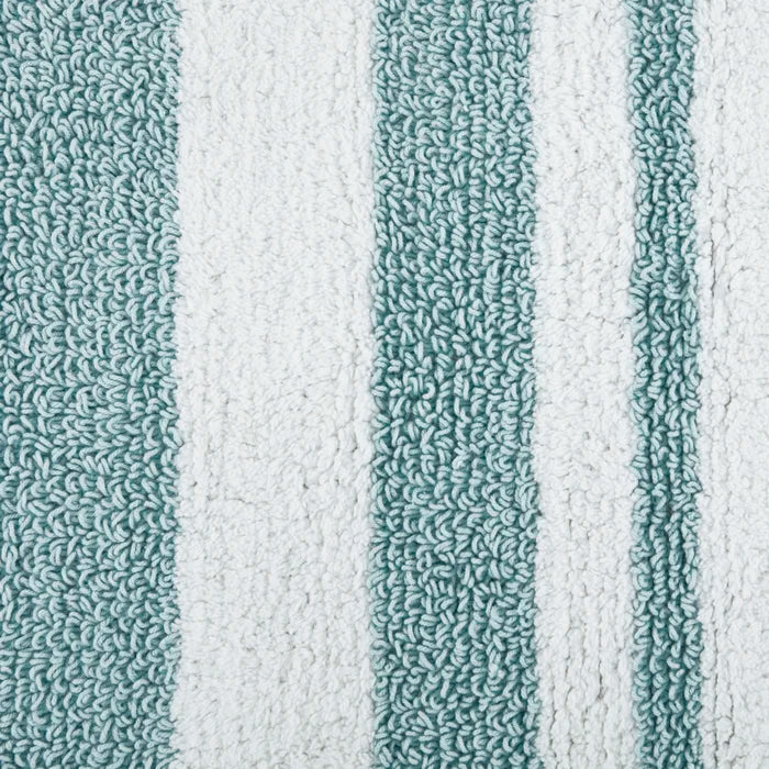 27'' x 45" Aqua Bilst Cotton Reversible Bath Rug