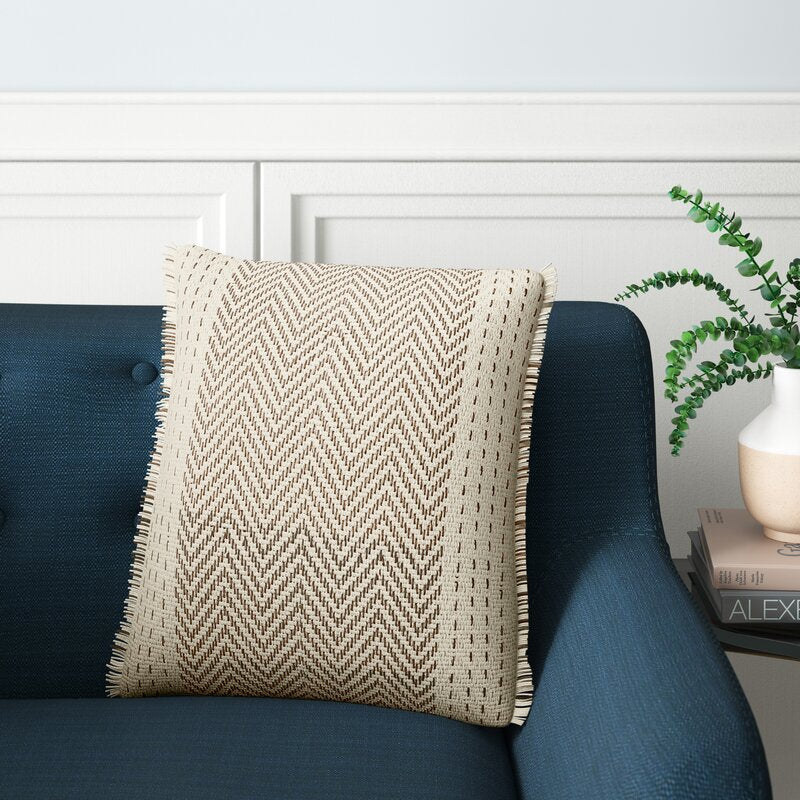 Bindera Cotton 22" Throw Pillow Cover 22x22 SS408