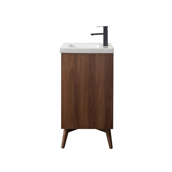 Binford Free-standing Single Bathroom Vanity with Ceramic Vanity Top