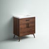 Binford Free-standing Single Bathroom Vanity with Ceramic Vanity Top