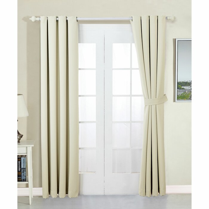 54" W x 96" L Bingaman Polyester Blackout Curtain Pair (Set of 2)
