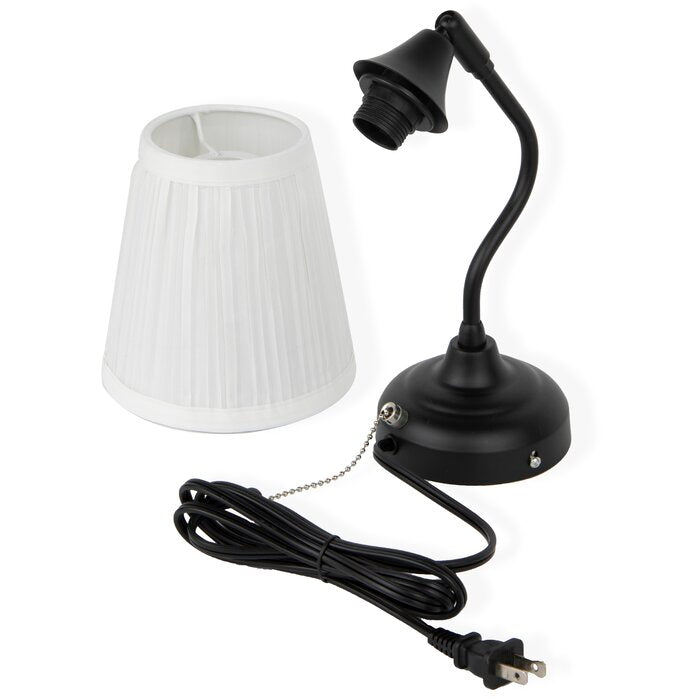 Black Binghamton 1-Light Plug-In Swing Arm #LX4120