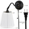Black Binghamton 1-Light Plug-In Swing Arm #LX4120
