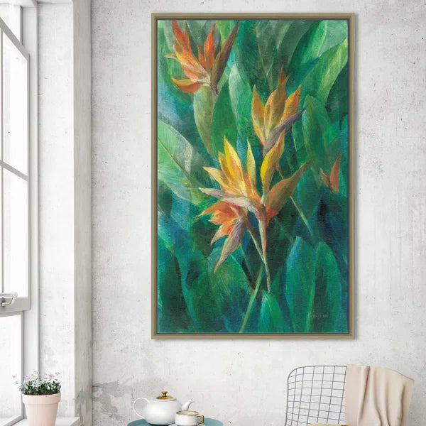 Bird Of Paradise II - Painting 43.5"x27.5"x2"