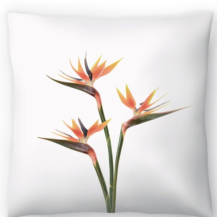 Birds of Paradise Throw Pillow 14"x14"  EE151