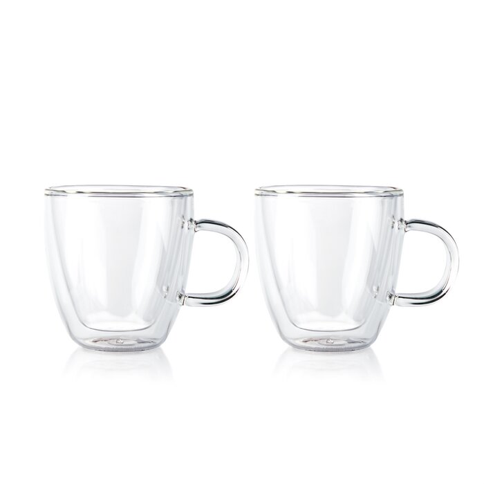 Bodum Bistro Double Wall Coffee Mug (set of 2) 5oz. EE313