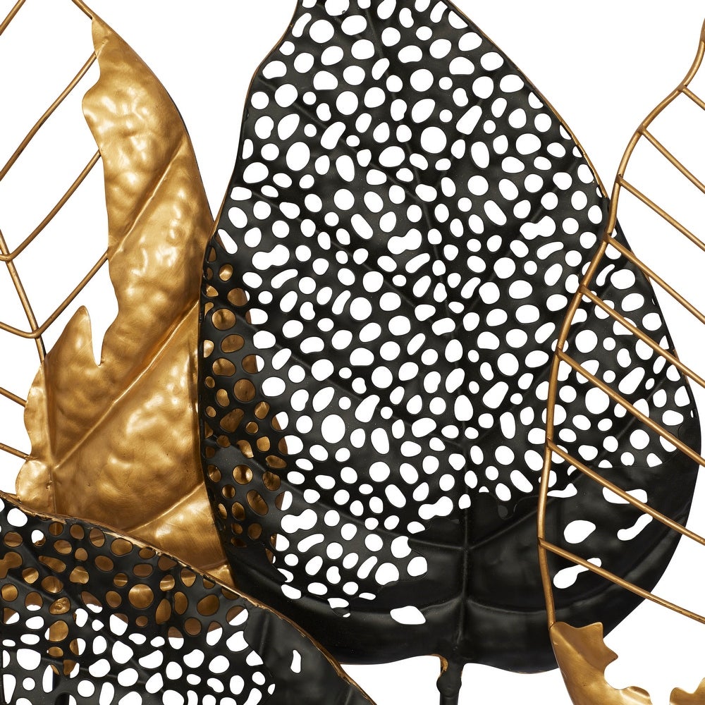 Black Iron Contemporary Wall Decor 26 x 38 x 3 KB1232-A5-B3-P2