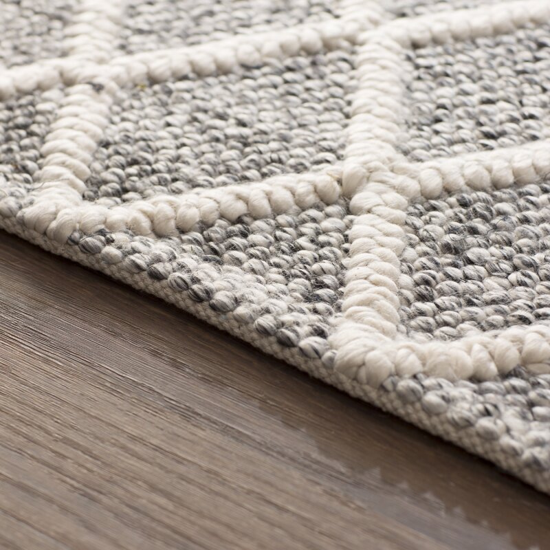 Beeson Geometric Handmade Flatweave Ivory/Black 2’3” x 8’ Runner Rug KRUG098