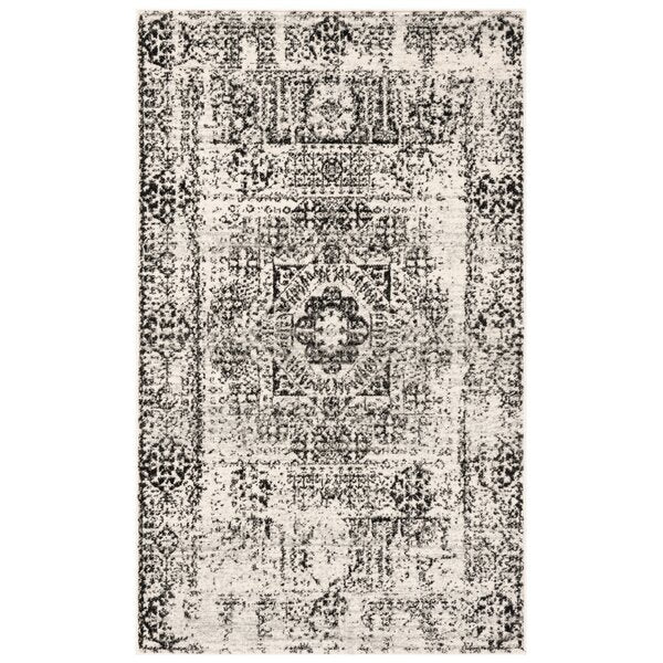 Baldwin Park Oriental Ivory/Black Area Rug 3' x 5' #LX3025