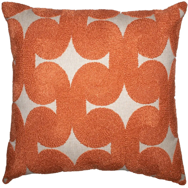 Orange Label Square Pillow Cover & Insert, 20" x 20"