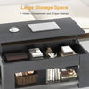 Black Lift Top Extendable Coffee Table With Storage