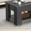 Black Lift Top Extendable Coffee Table With Storage