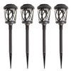 Black Solar Powered Integrated LED Pathway (Set of 4) LX4399