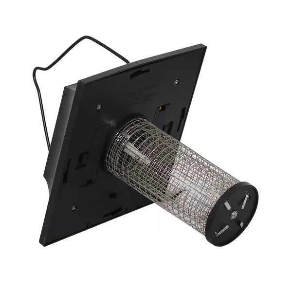 Black Solar Powered LED Outdoor Bug Zapper Lantern, set of 2
