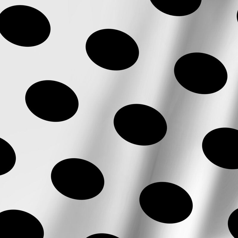 Black & White Single Shower Curtain K8221
