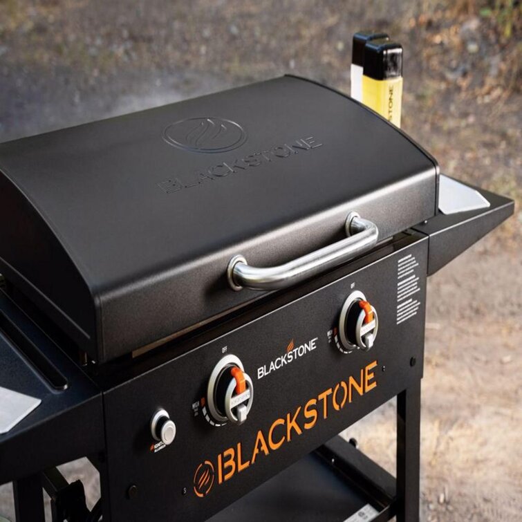 Blackstone 2 Burner Portable Liquid Propane 34000 BTU Gas Grill with Cabinet