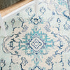 Blakesburg Oriental Area Rug in Light Blue/Ivory/Green, Rectangle 3' x 5'