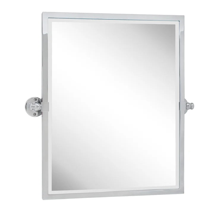 24" H x 20" W Chrome Blakley Modern & Contemporary Beveled Bathroom / Vanity Mirror