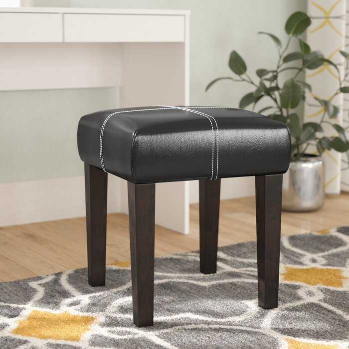 Blaney Vanity Stool, Black (#K5983)