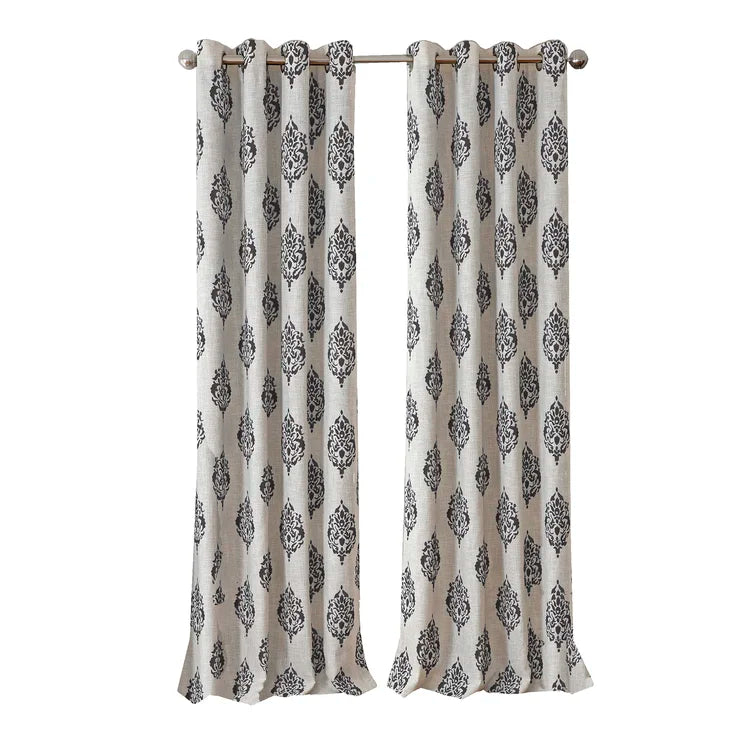 Blanford Ikat Room Darkening Thermal Single Curtain Panel