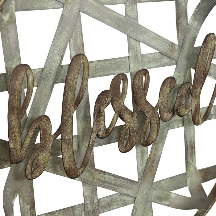 Blessed Metal Wall Decor (#K6801)