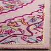Blokzijl Oriental Handmade Tufted Wool Area Rug in Pink, Rectangle 2' x 3'