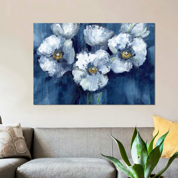 'Blooming Poppies' Print on Canvas CA151