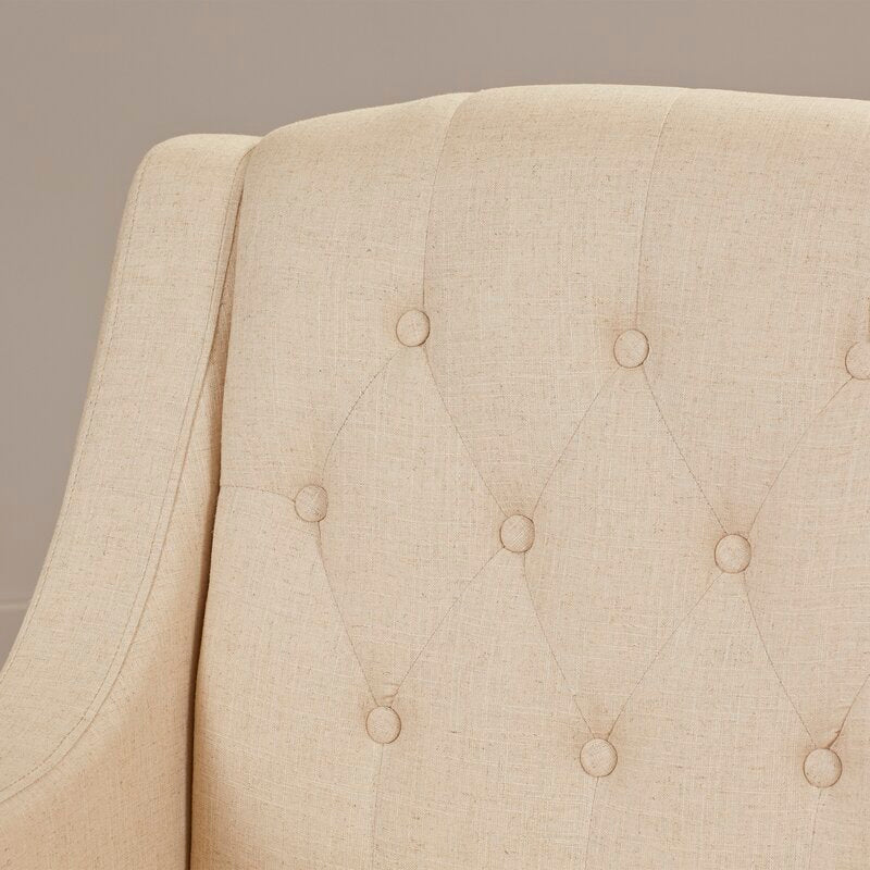 Bloomington 29.75'' Wide Tufted Armchair and Ottoman