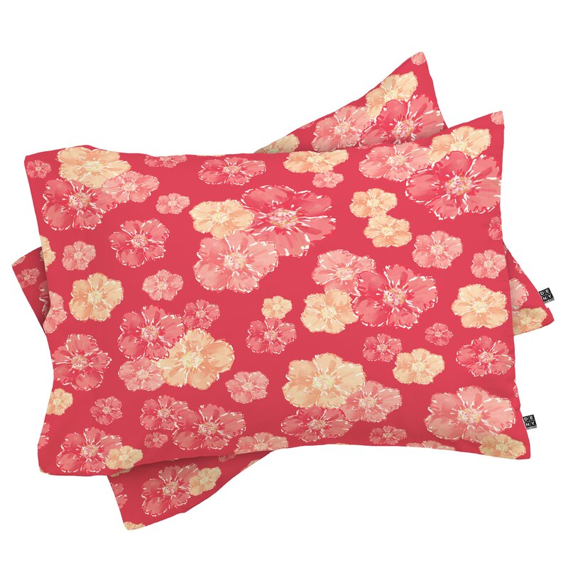 Blossoms On Coral Pillowcase B117-HAS260