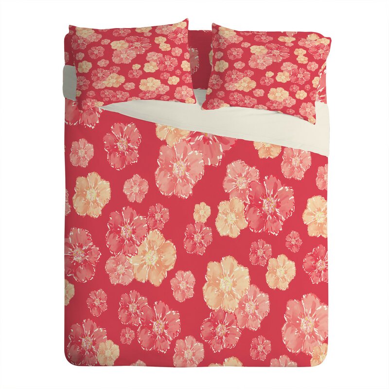Blossoms On Coral Pillowcase B117-HAS260