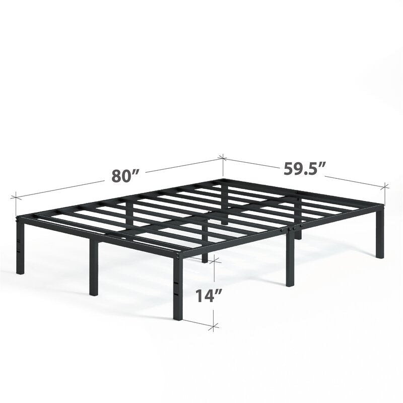 Blough 14'' Steel Queen Bedframe KB458