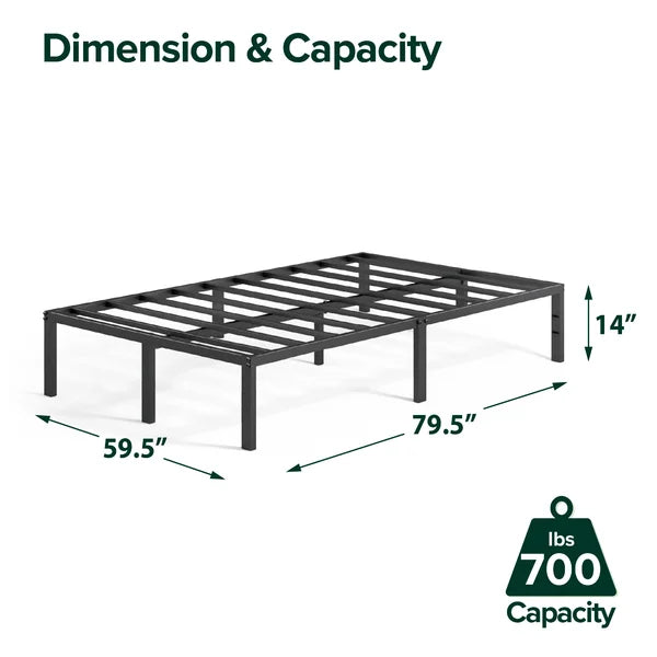 Blough 14'' Steel Bed Frame queen