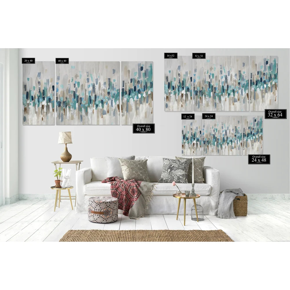 Blue Staccato-A Premium Multi Piece Art available in 3 sizes - Extra Large