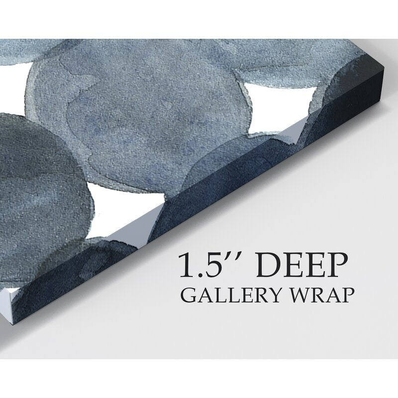 12" H x 8" W x 1.5" D Blue Gray Density I - Painting on Canvas HAB169