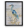 Blue Heron II by J Paul - Picture Frame Painting on Canvas 18.5