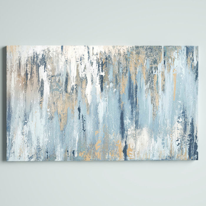 36" H x 60" W x 1.5" D Blue Illusion - Print