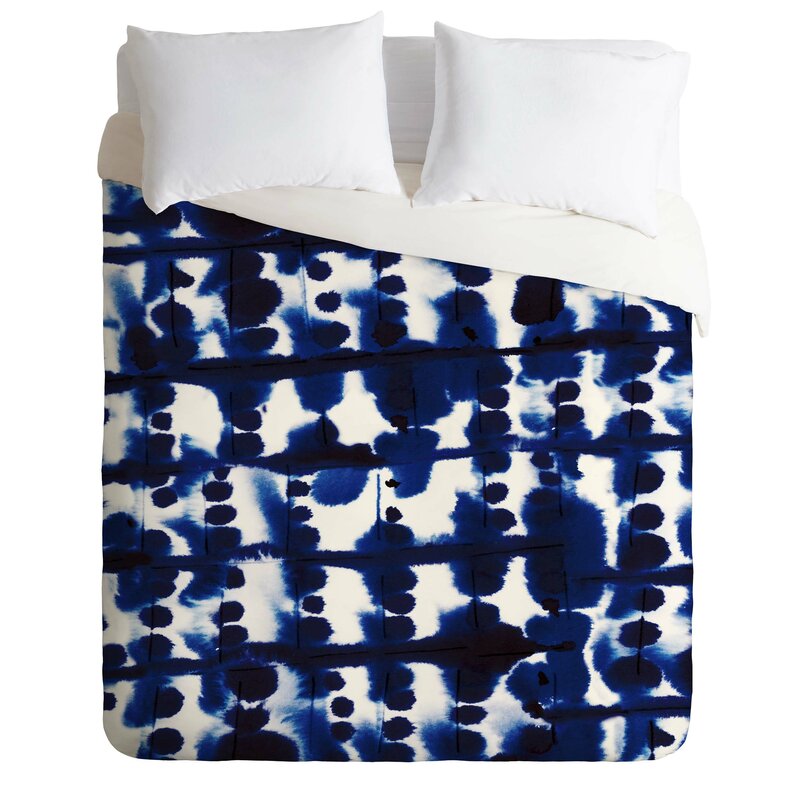 Blue Microfiber QUEEN Duvet Cover Set CYS197