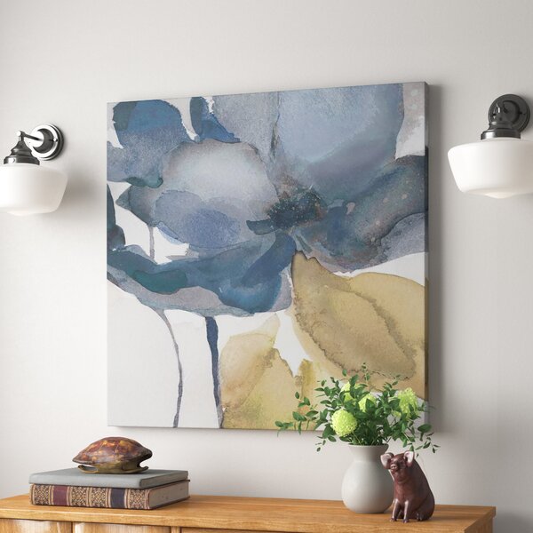 32" H x 32" W x 1.5" D 'Blue Note II' - Wrapped Canvas Print K8629