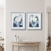 Blue Process I - 2 Piece Picture Frame Graphic Art Set