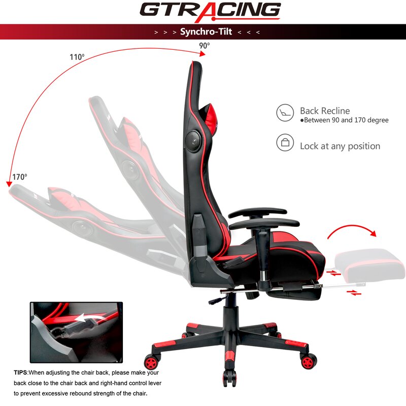 Bluetooth Speakers PC & Racing Game Chair EJ726