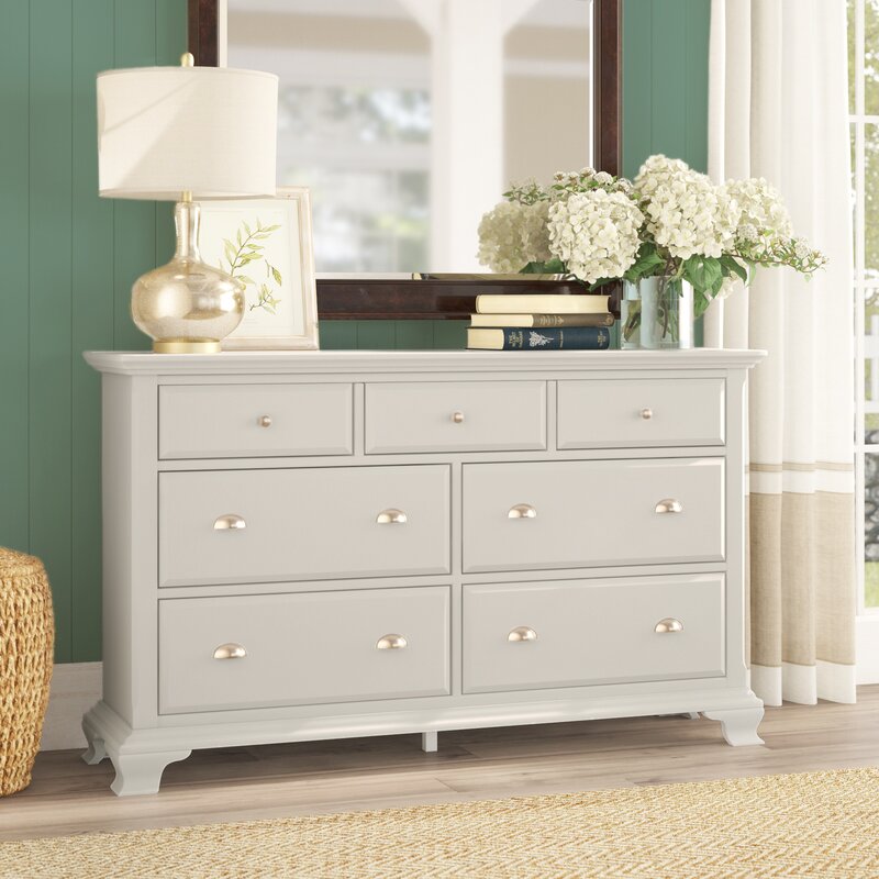 Bobek 7 Drawer 62'' W Solid Wood