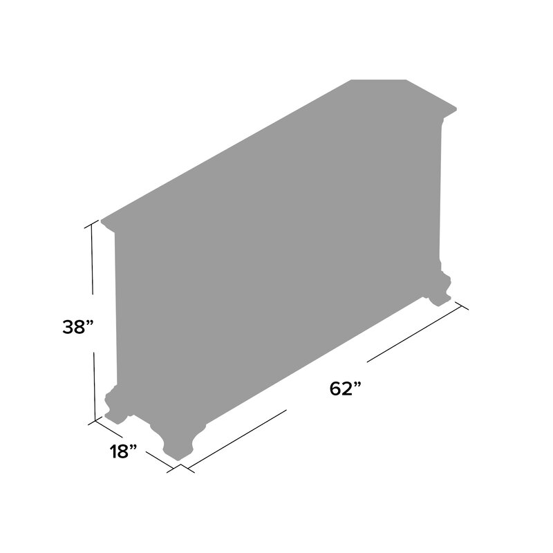 Bobek 7 Drawer 62'' W Solid Wood
