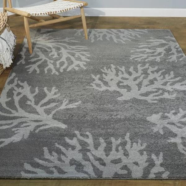 Boca Area Rug in Gray rectangle 5'3"x7'
